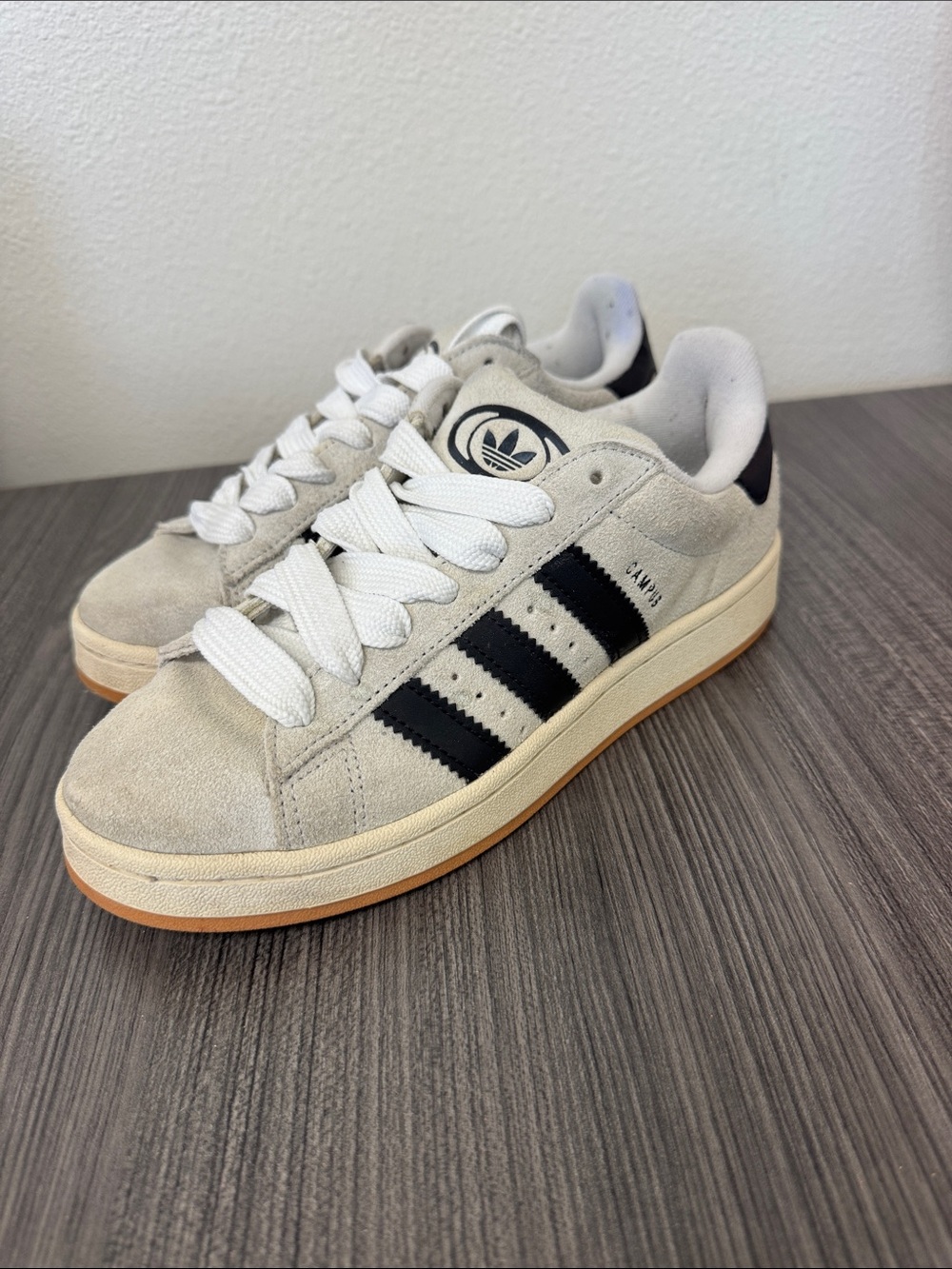 adidas Women’s Campus Suede Sneakers in Off-White size 7.5